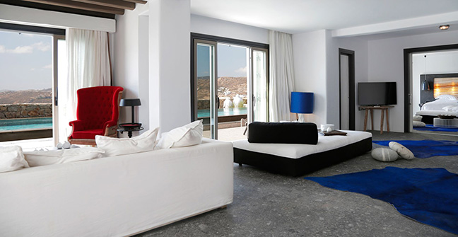 The luxury villa Apocalypsis in Mykonos